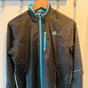 Adidas Vintage Supernova ClimaProof Women’s Running Jacket - Size M - Black/Cyan